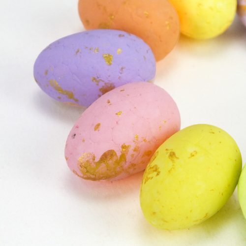  Pasztell polisztirol tojás vegyes színek 2*3cm 36db/cs