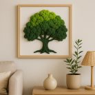 Élethű moha selyemhatású szálakból- mély mohazöld