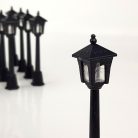 Kandeláber műanyag fekete 20db/cs