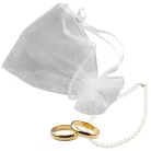 Organza tasak fehér 12db/cs