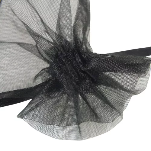 Organza tasak fekete 12db/cs