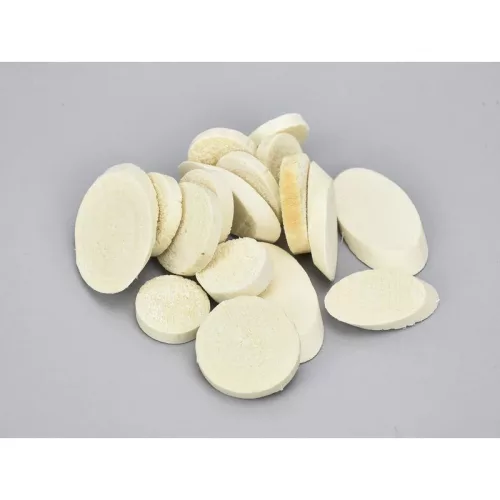 Natúr ovális fa szeletek vegyes 2-6cm 0,5kg/csomag