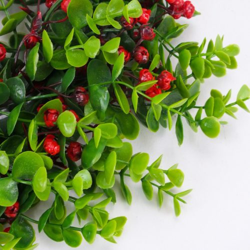 Koszorú piros bogyókkal 39cm 100/#