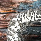 Ajtókopogtató "Isten hozott" 30cm