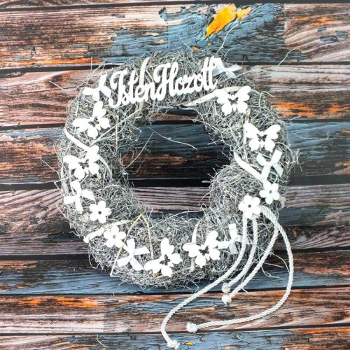 Ajtókopogtató "Isten hozott" 30cm