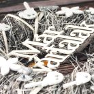 Ajtókopogtató "Már vártalak" 30cm