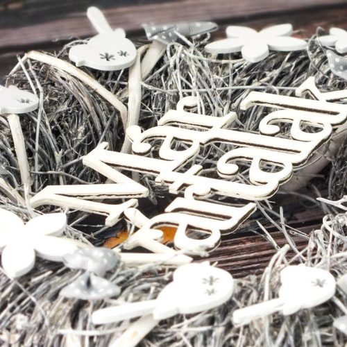 Ajtókopogtató "Már vártalak" 30cm