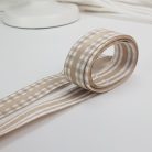 Kétoldalas textil szalag 2,5cm*2m bézs