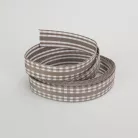 Kétoldalas textil szalag 1,5cm*2m vintage barna