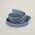 Kétoldalas textil szalag 1,5cm*2m acélkék