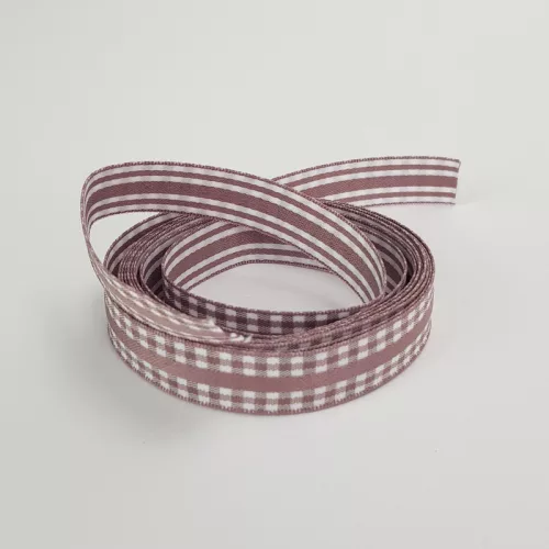 Kétoldalas textil szalag 1,5cm*2m mályva