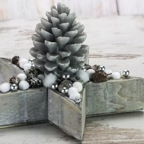 Csináld magad - Toboz gyertya csillag tálban