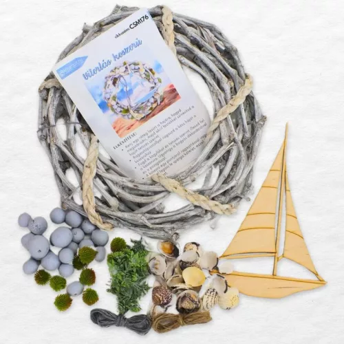 Csináld magad - Nyári vitorlás koszorú 32cm