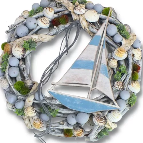 Csináld magad - Nyári vitorlás koszorú 32cm