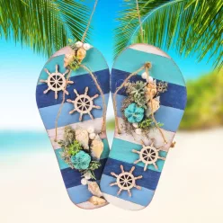 Csináld magad - Strandpapucs HAJÓKORMÁNNYAL 11x24cm