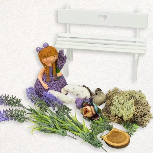 Csináld magad - Levendula Álom - Kislány a padon