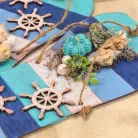 Csináld magad - Strandpapucs HAJÓKORMÁNNYAL 11x24cm