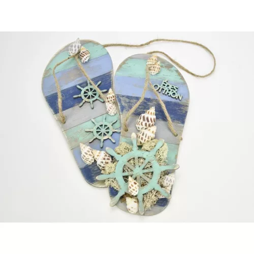 Csináld magad - Strandpapucs HAJÓKORMÁNNYAL 11x24cm