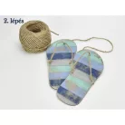 Csináld magad - Strandpapucs HAJÓKORMÁNNYAL 11x24cm