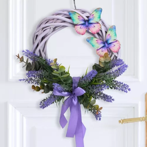 Csináld magad - Levendulaálom pillangó koszorú