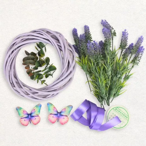 Csináld magad - Levendulaálom pillangó koszorú