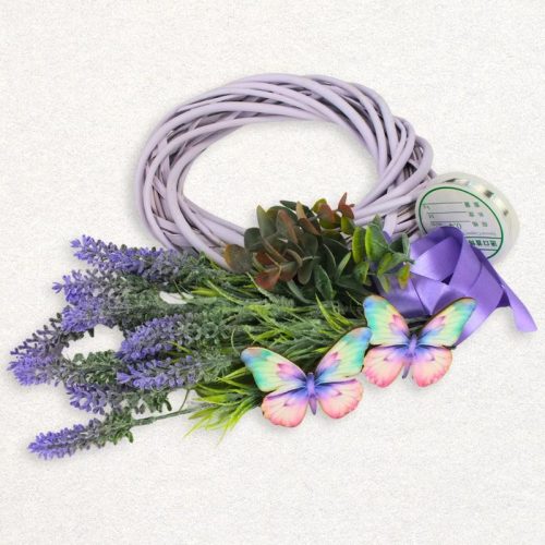 Csináld magad - Levendulaálom pillangó koszorú