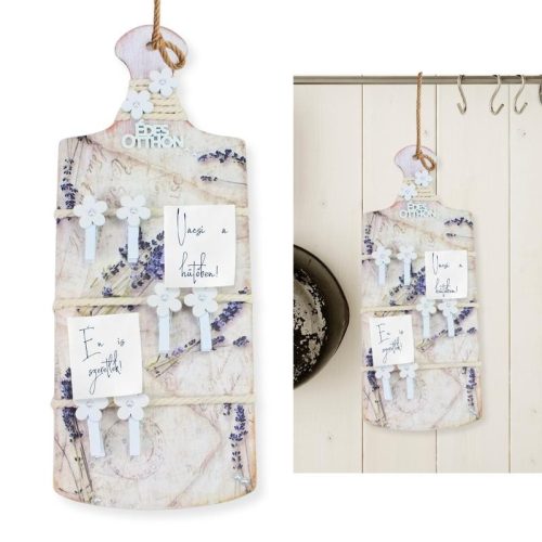 Csináld magad - Vintage stílusú akasztós levendula üzenőtábla