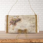 Csináld magad - „Home Sweet Home” – Madárkás falidísz spárgás díszítéssel