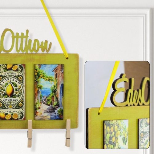 Csináld magad - "Citromliget pillanatok" - Dekoratív fénykép- és üzenőtábla