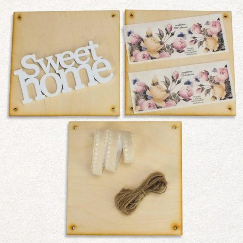 Csináld magad - "Rózsakert üzenetek" - Háromrészes vintage emlékeztető