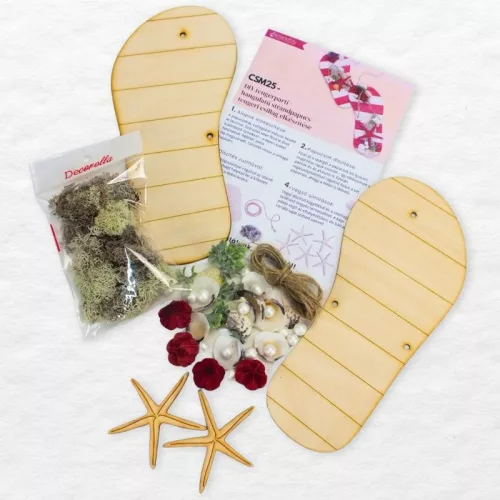 Csináld magad - Strandpapucs TENGERI CSILLAG 11x24cm