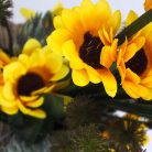 Csináld magad - Napraforgós dekoráció fahasábon