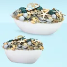 Csináld magad - Csónak tál strandoló asztaldísz