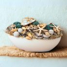 Csináld magad - Csónak tál strandoló asztaldísz