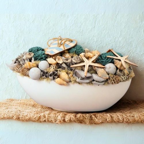 Csináld magad - Csónak tál strandoló asztaldísz