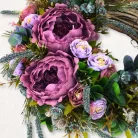 Csináld magad - Csupavirág óriás koszorú lila/mályva