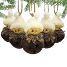 Csináld magad - Fenyőfa dísz kolompból kisfiú 5db