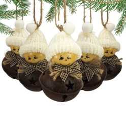 Csináld magad - Fenyőfa dísz kolompból kisfiú 5db