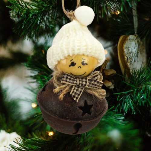 Csináld magad - Fenyőfa dísz kolompból kisfiú 5db