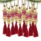 Csináld magad - Téli mini orsók karácsonyfa dísz 10db