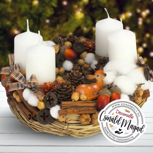 Csináld magad - Erdei natúr karácsony - Adventi koszorú