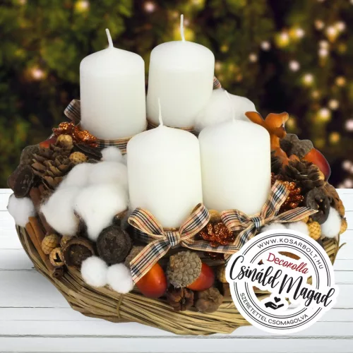 Csináld magad - Erdei natúr karácsony - Adventi koszorú