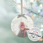 Csináld magad - Téli álom karácsony - Akasztós dísz szürke