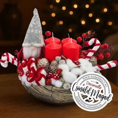 Csináld magad - Édes manó karácsony - Adventi koszorú