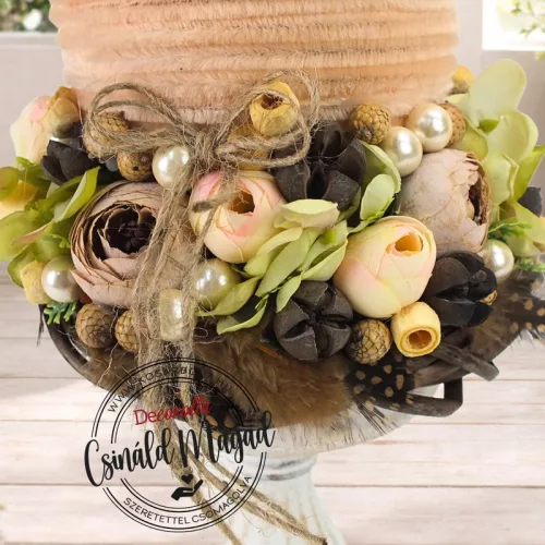 Csináld magad - Tavaszi boho harmónia - asztaldísz 35cm