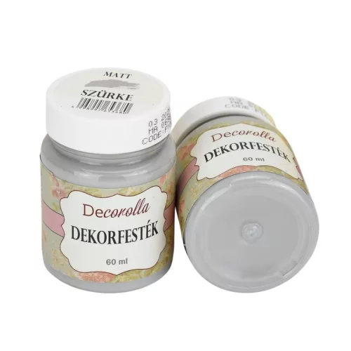 Decorolla matt dekorfesték 60ml szürke