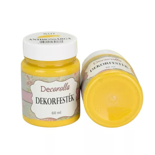 Decorolla matt dekorfesték 60ml antimonsárga