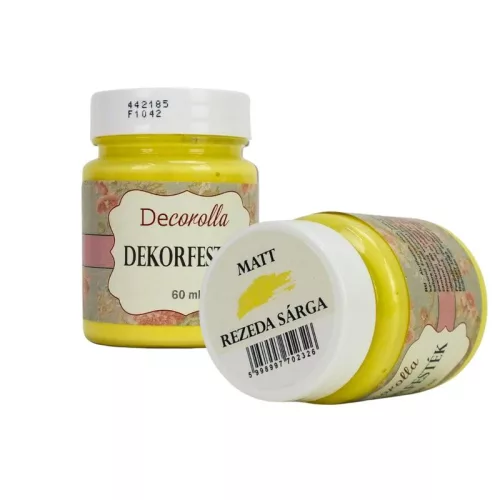 Decorolla matt dekorfesték 60ml rezeda sárga