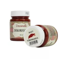 Decorolla matt dekorfesték 60ml vörösbarna