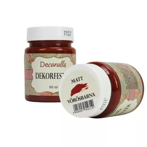 Decorolla matt dekorfesték 60ml vörösbarna